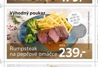 Rumpsteak na pepřové omáčce