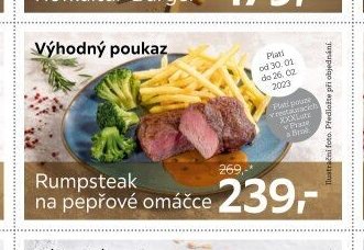 Rumpsteak na pepřové omáčce