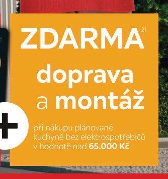 Zdarma doprava a montáž