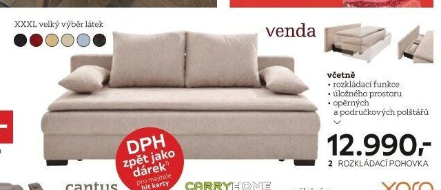2 ROZKLÁDACÍ POHOVKA