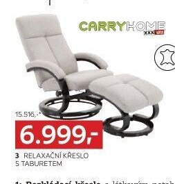 3 RELAXAČNÍ KŘESLO S TABURETEM