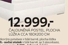 ČALOUNĚNÁ POSTEL, PLOCHA LŮŽKA CCA 180X200 CM