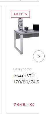 Carryhome PSACÍ STŮL, 170/80/74,5