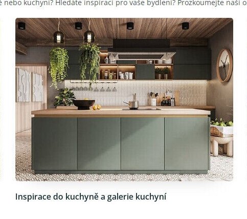 Inspirace do kuchyně a galerie kuchyní