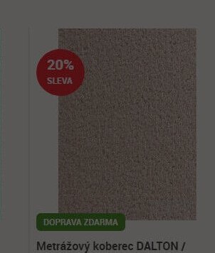 Metrážový koberec DALTON /