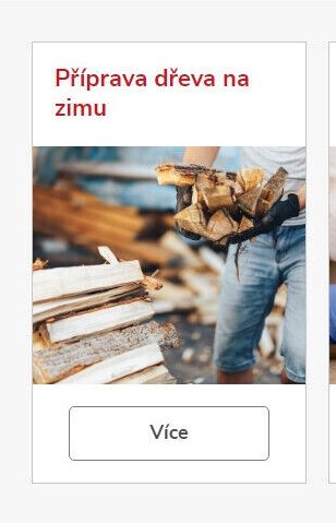 Příprava dřeva na zimu
