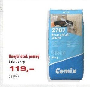 Vnější štuk jemný