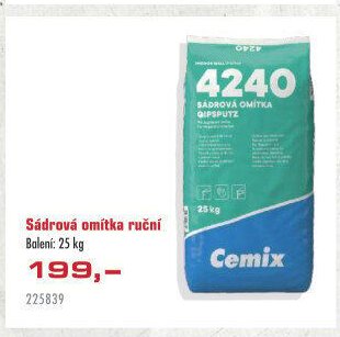 Sádrová omítka ruční