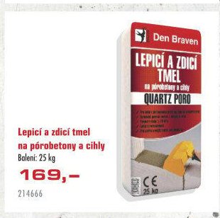Lepicí a zdicí tmel na pórobetony a cihly QUARTZ PORO