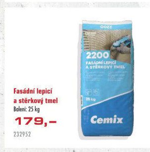 Fasádní lepicí a stěrkový tmel