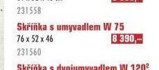 Skříňka s umyvadlem W 75