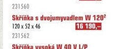 Skříňka s dvojumyvadlem W 120