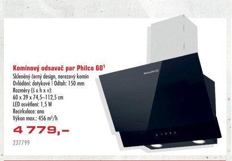 Komínový odsavač par Philco 60