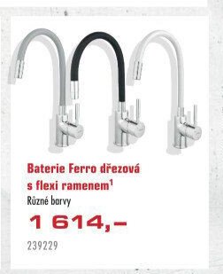 Baterie Ferro dřezová s flexi ramenem