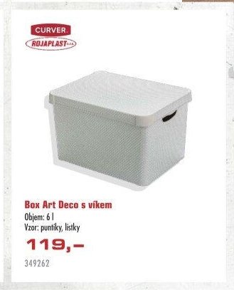 Box Art Deco s víkem