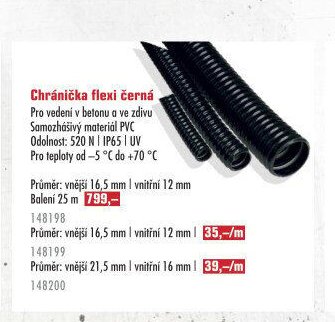 Chránička flexi černá