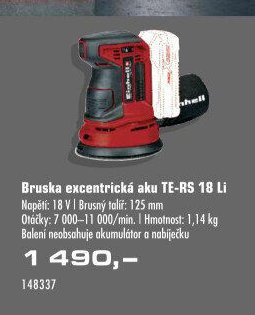 Bruska excentrická aku TE-RS 18 Li
