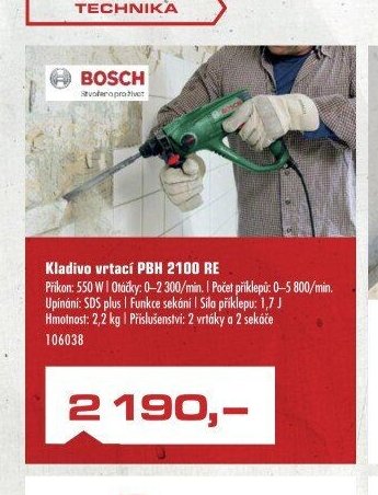 Kladivo vrtací PBH 2100 RE