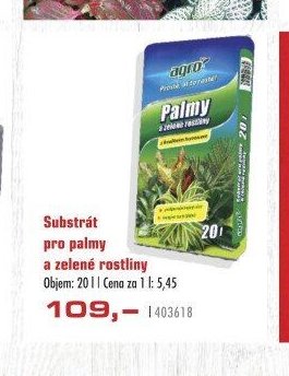 Substrát pro palmy a zelené rostliny