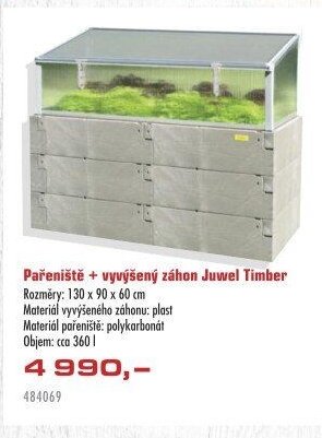 Pařeniště + vyvýšený záhon Juwel Timber