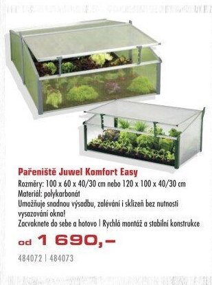 Pařeniště Juwel Komfort Easy
