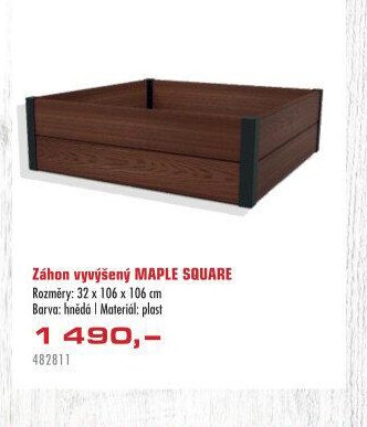 Záhon vyvýšený MAPLE SQUARE