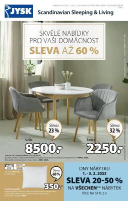 akční leták Jysk 1.2.2023-7.2.2023