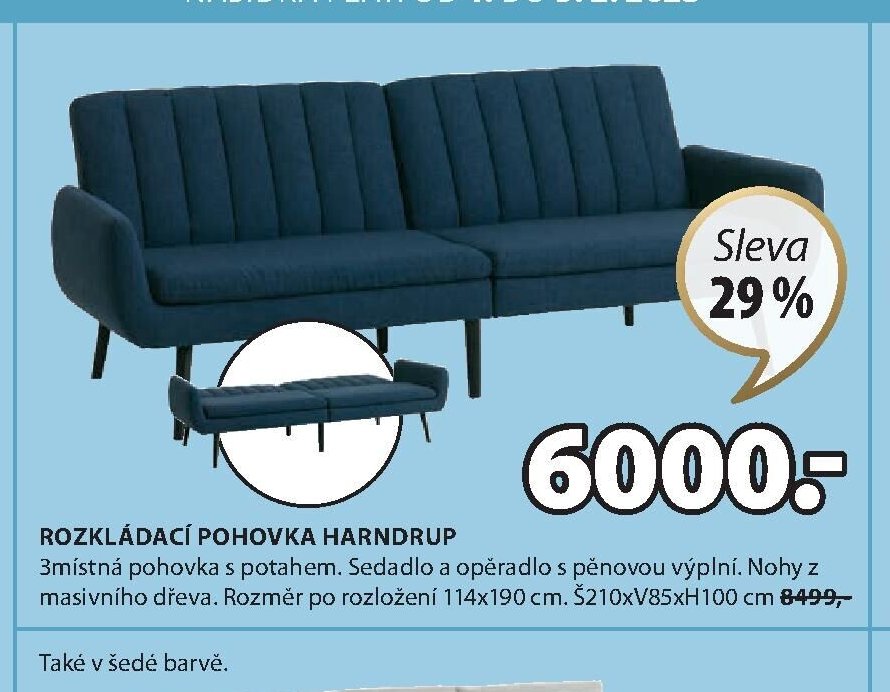 ROZKLÁDACÍ POHOVKA HARNDRUP