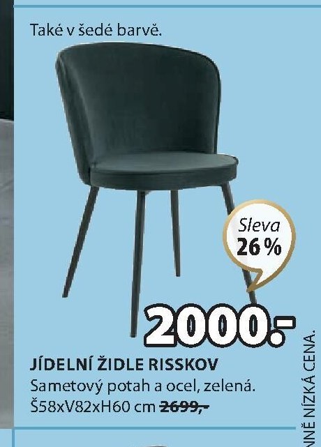 JÍDELNÍ ŽIDLE RISSKOV