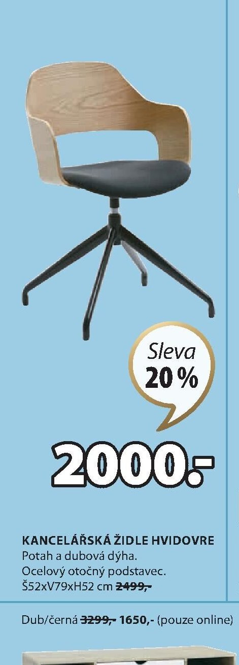 KANCELÁŘSKÁ ŽIDLE HVIDOVRE