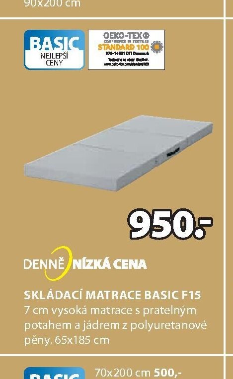SKLÁDACÍ MATRACE BASIC F15