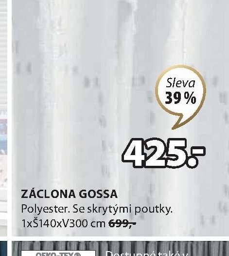 ZÁCLONA GOSSA