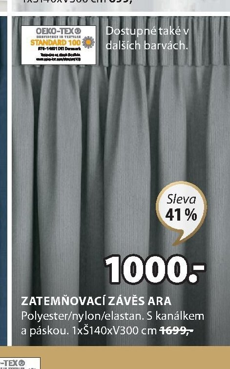 ZATEMŇOVACÍ ZÁVĚS ARA