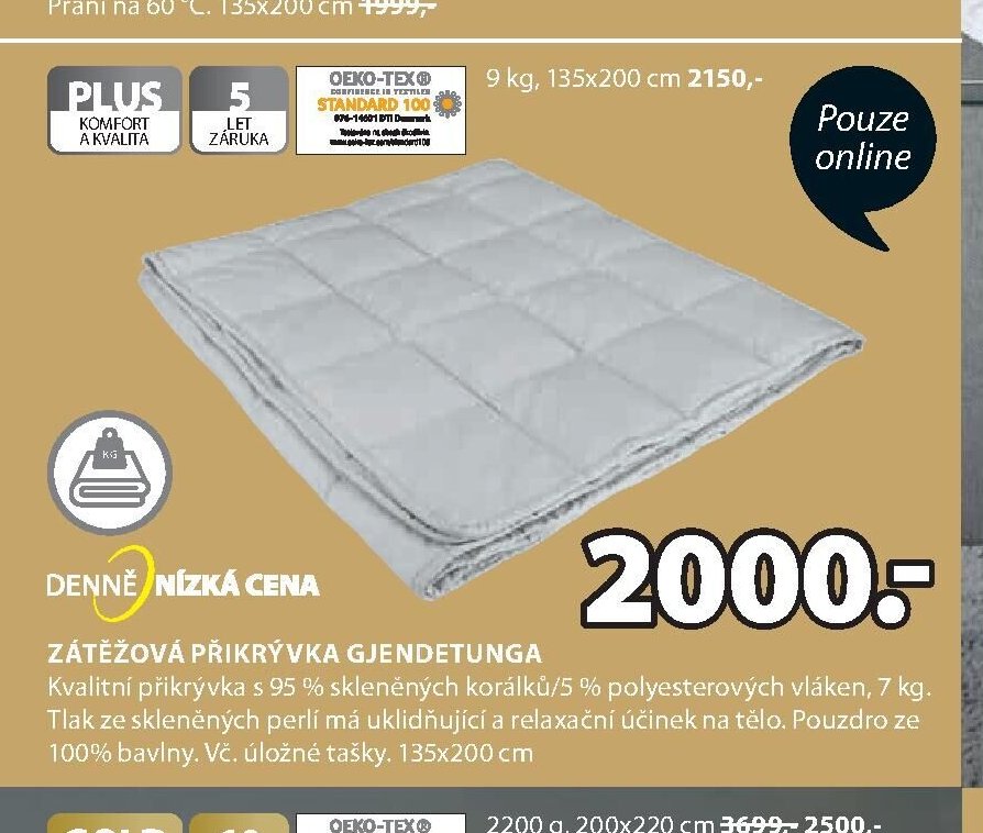 Zátěžová přikrývka GJENDETUNGA