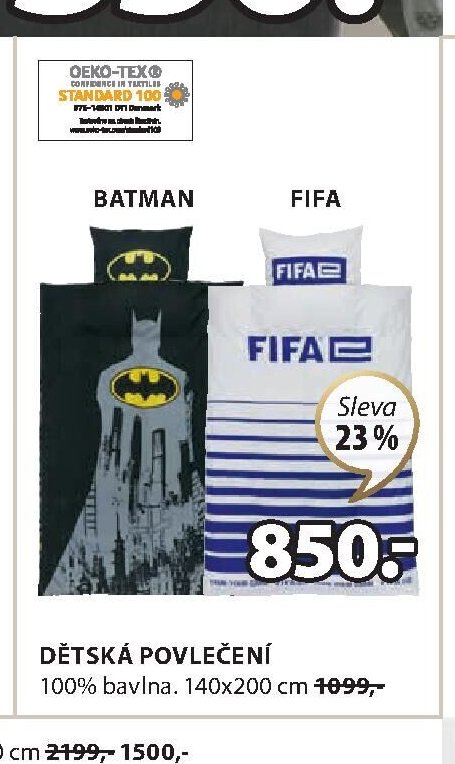 Dětské povlečení BATMAN & FIFA