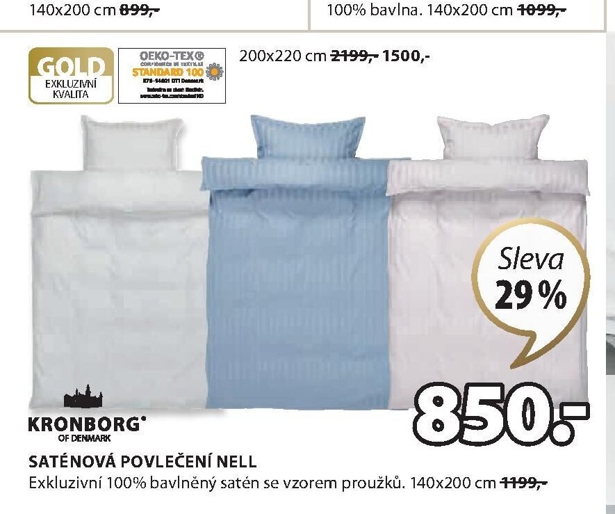 Saténové povlečení NELL