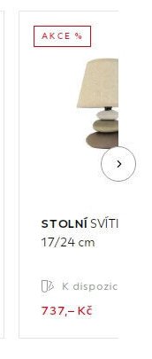 STOLNÍ SVÍTIDLO 17/24 cm