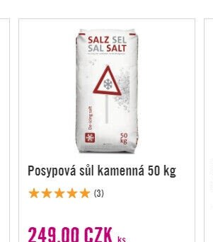 Posypová sůl kamenná 50 kg