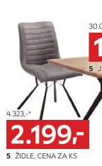 5 ŽIDLE, CENA ZA KS