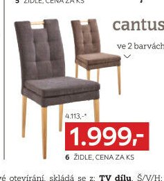 6 ŽIDLE, CENA ZA KS