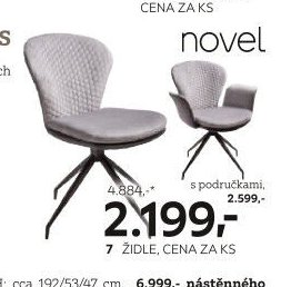 7 ŽIDLE, CENA ZA KS
