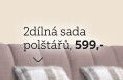 2dílná sada polštářů