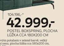 Postel boxspring, plocha lůžka cca 180x200 cm