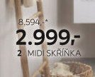 2 Midi skříňka