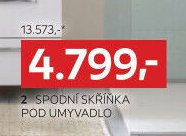 2 Spodní skříňka pod umyvadlo