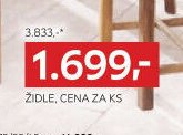 ŽIDLE, CENA ZA KS