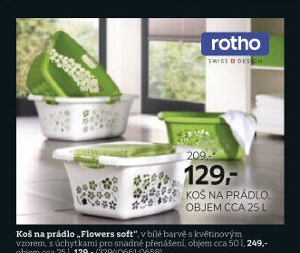 Koš na prádlo „Flowers soft“