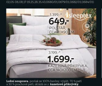 Sleeptex kazetová přikrývka
