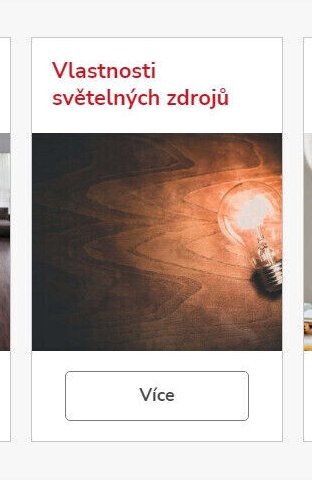 Vlastnosti světelných zdrojů