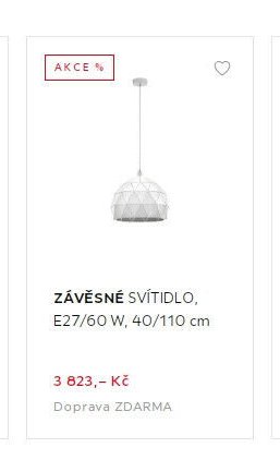 ZÁVĚSNÉ SVÍTIDLO